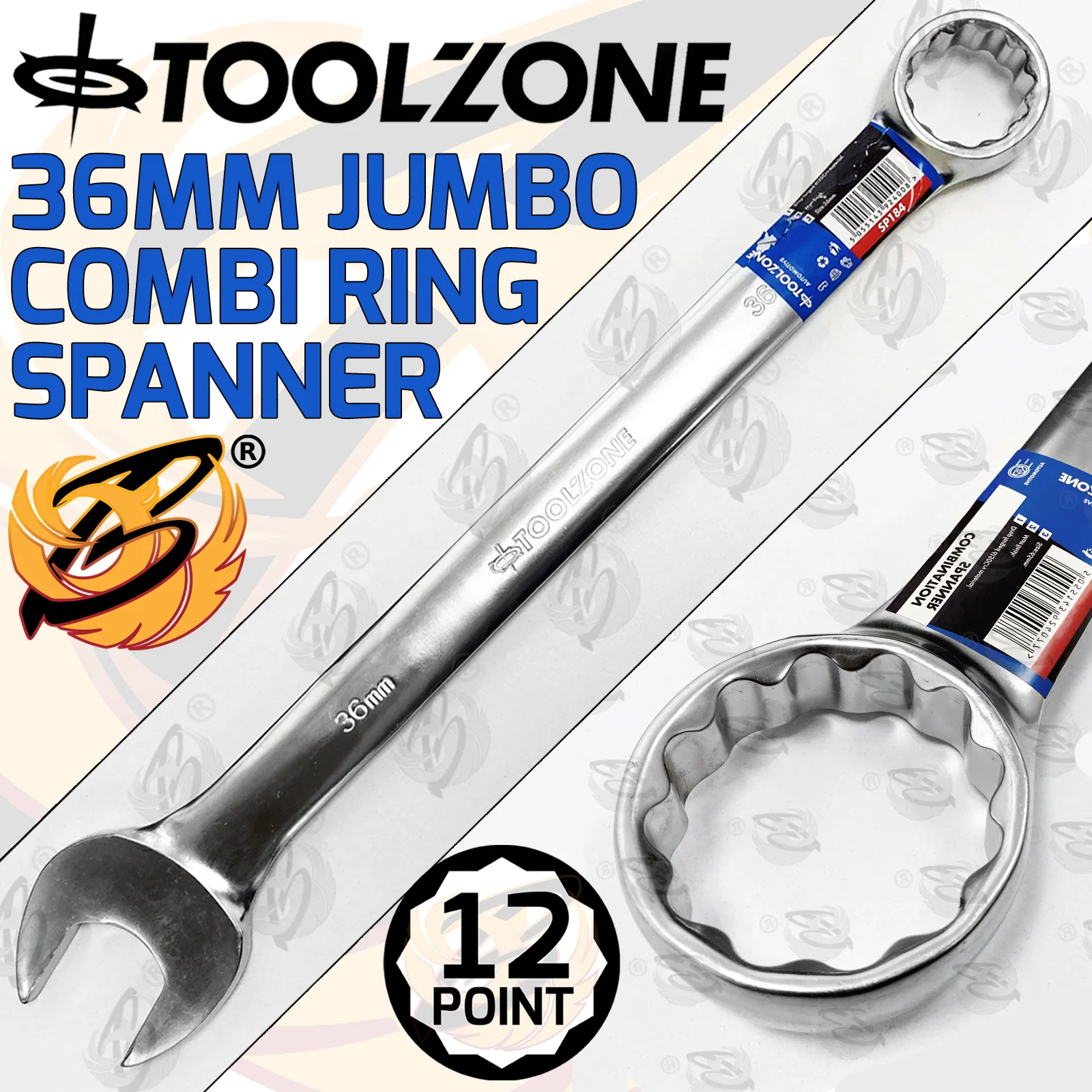Toolzone 36mm Jumbo Combination Spanner ( Single ) ( SP184 )