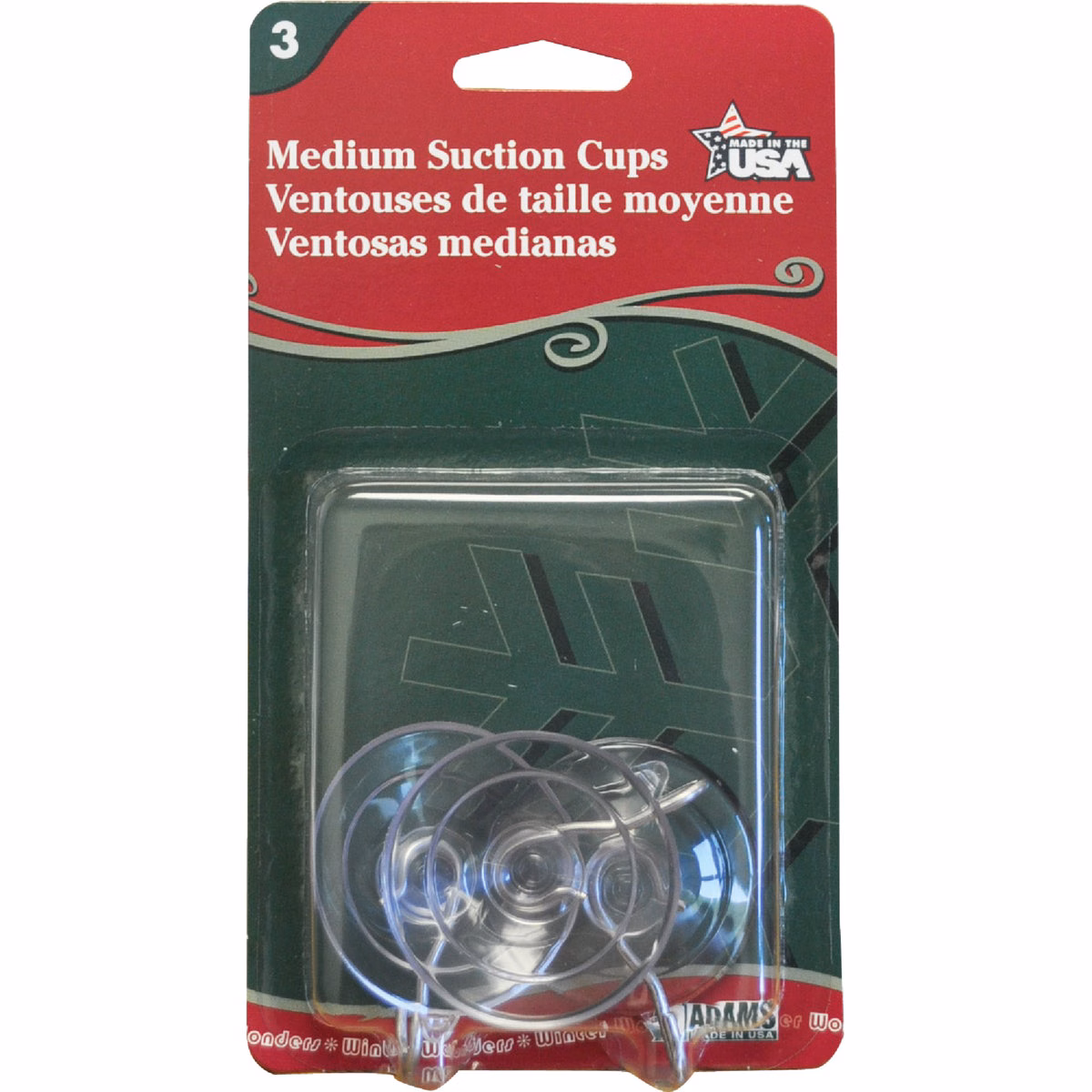 Adams 1-3/4 In. 1 Lb. Holding Capacity Suction Cup (3-Pack)