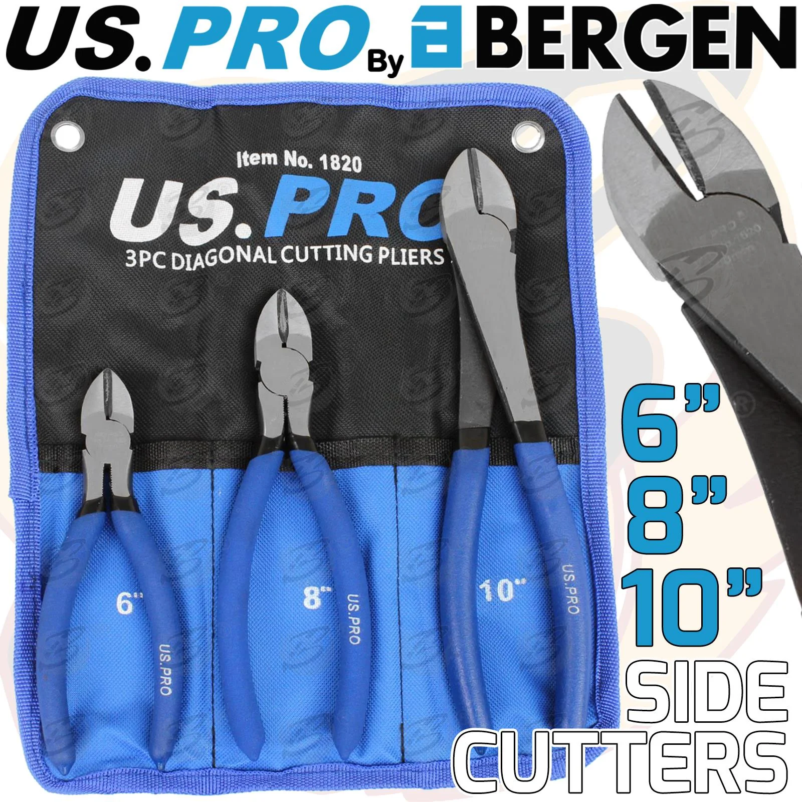 US Pro 3 Piece Side Cutting Pliers  1820