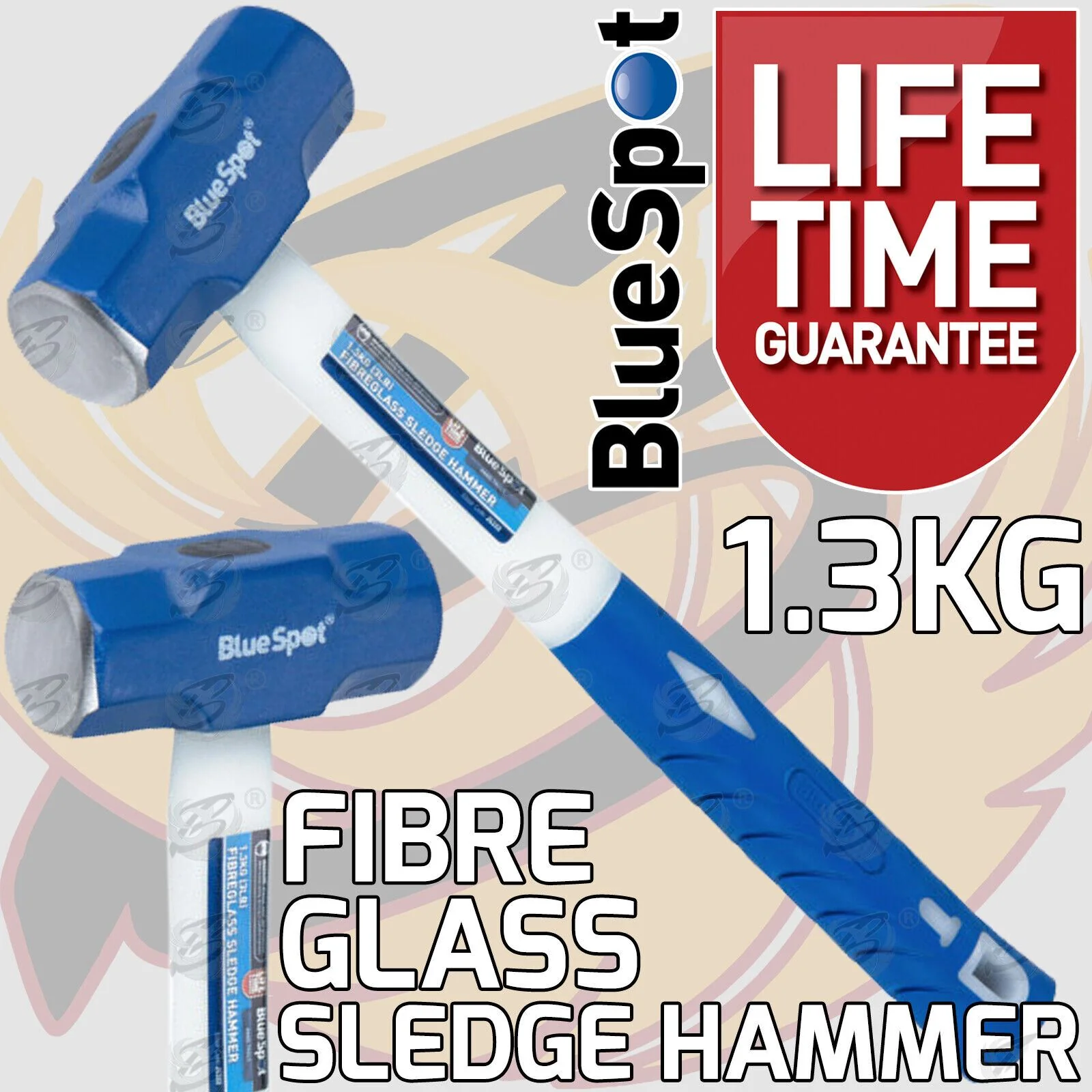 BlueSpot 1.3Kg Fibreglass Sledge Hammer 26202