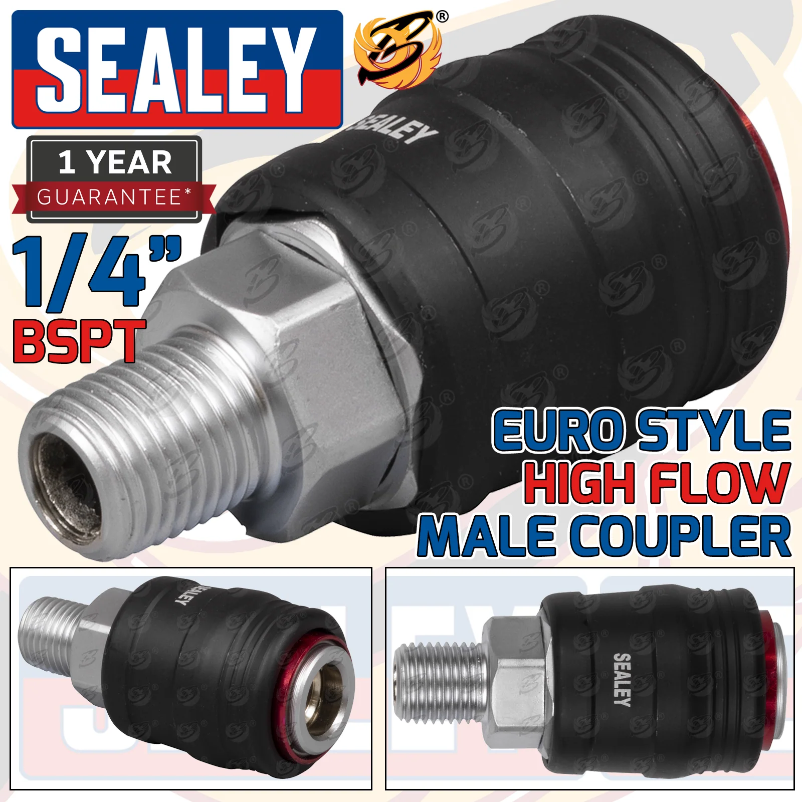 Sealey High Flow Coupling Body Male 1/4″Bs Point ( ACH01 )