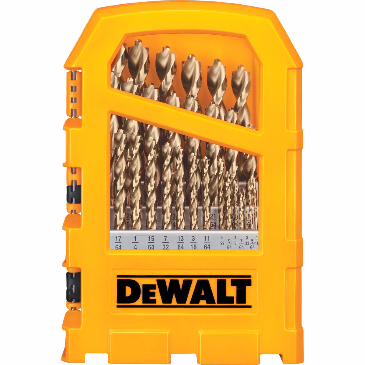 DEWALT 29-Piece Gold Ferrous Pilot Point Drill Bit Set, 1/16 In. thru 9/32 In.
