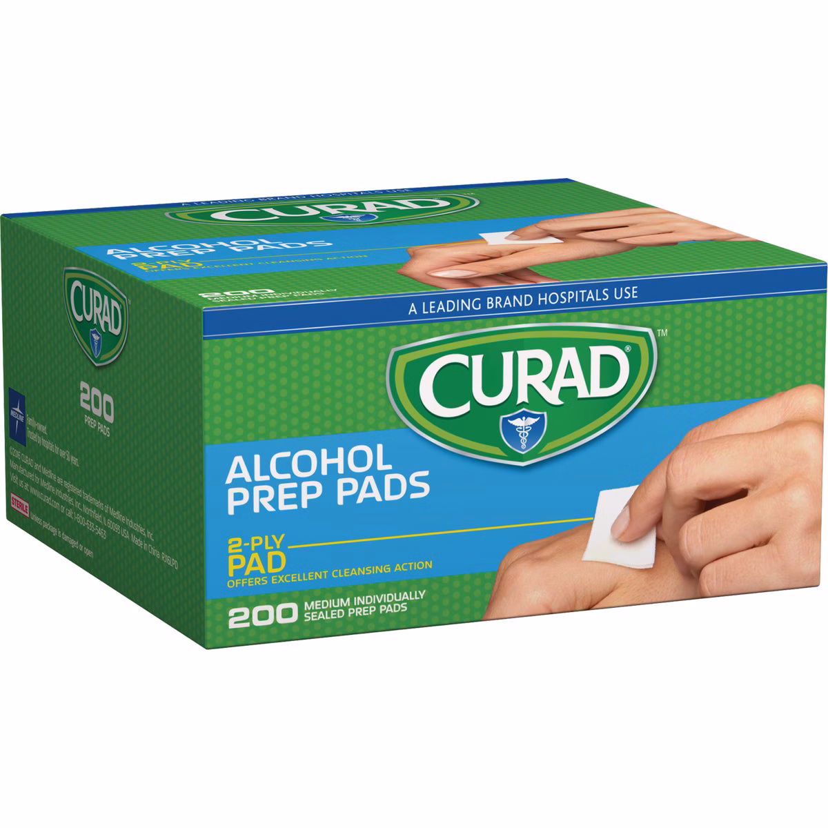 Curad 1 In. x 1 In. 70% Alcohol Swabs (200 Ct.)