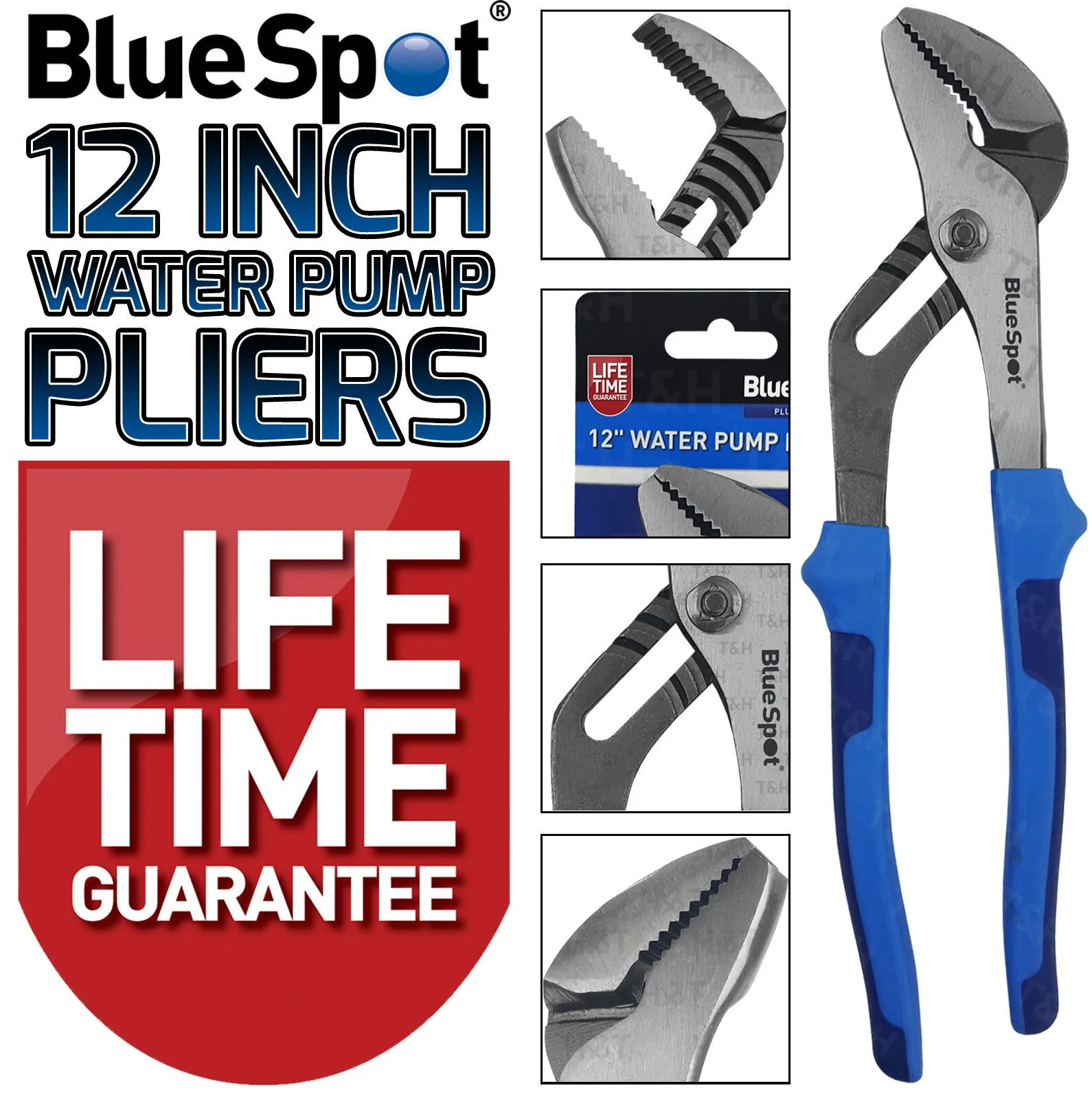 BlueSpot 12″ Water Pump Pliers 06430