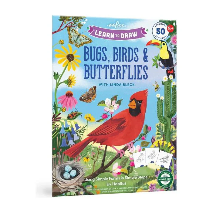 eeBoo Learn To Draw- Bugs, Birds & Butterflies