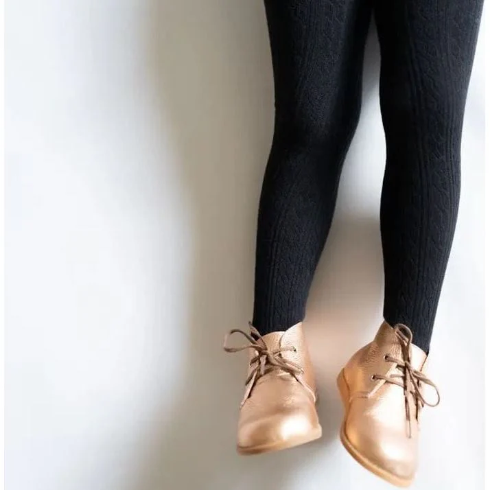Little Stocking Co. – Black Cable Knit Tights