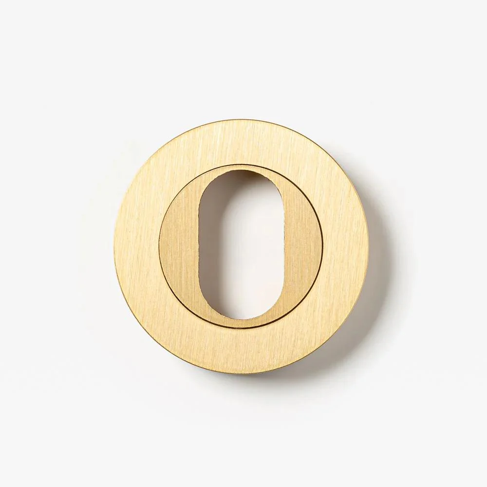 Lo & Co Round Oval Cylinder Escutcheon