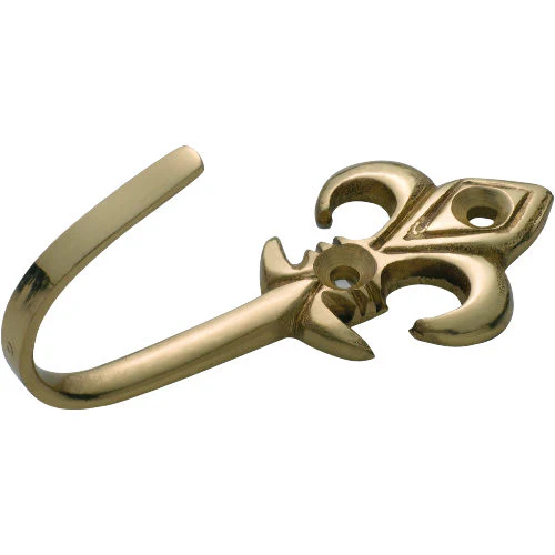 Tradco Fleur-de-lis Curtain Tie Back Hooks