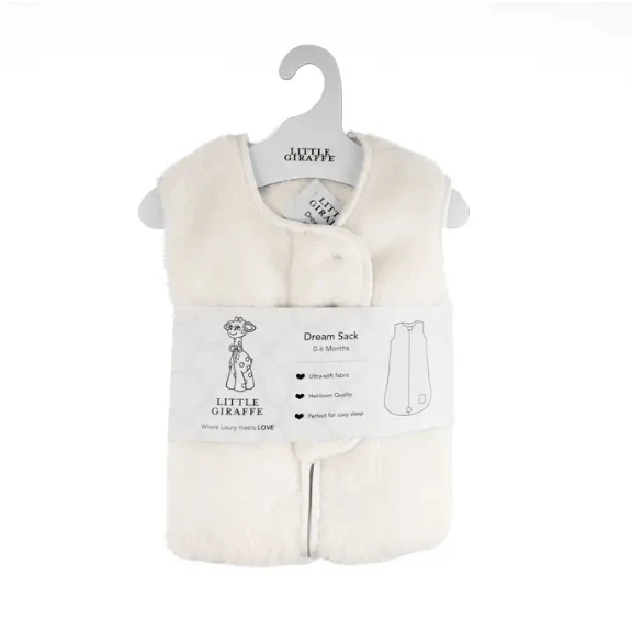 Little Giraffe Stretch Chenille Dreamsack- Cream
