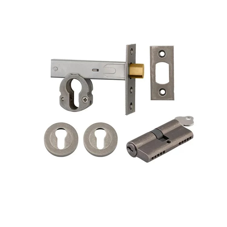 Iver Euro Mortice Deadbolt Kit: 60mm Backset with Round Euro Escutcheon Key/Key