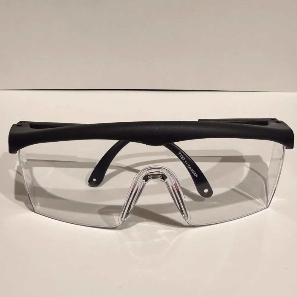 DESTINY SOLUTIONS | CLEAR LENSES, BLACK FRAME, CAN GO OVER GLASSES. | #SG1130-BC