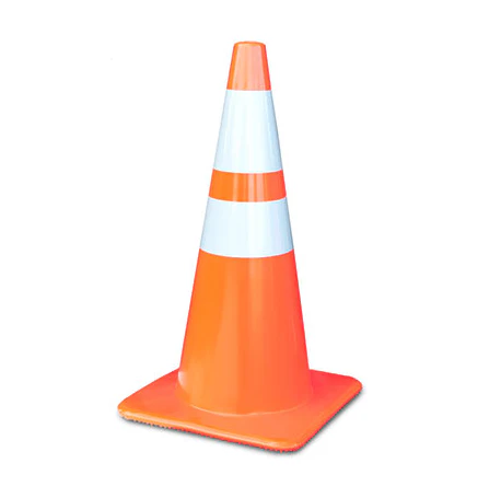 DESTINY SOLUTIONS | Second Quality 36″ Reflective traffic cone with 6″ and 4″ Reflective Collars | #3650-10-MM-0-X