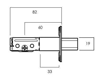 Lockwood Symmetry Deadbolt – Bolt Only