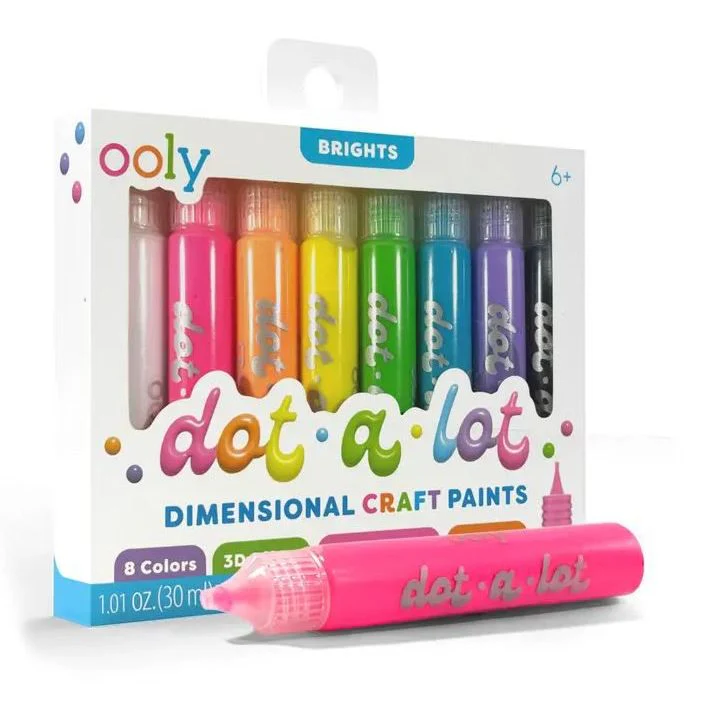 Ooly Dot-A-Lot: Dimensional Craft Paint – Bright