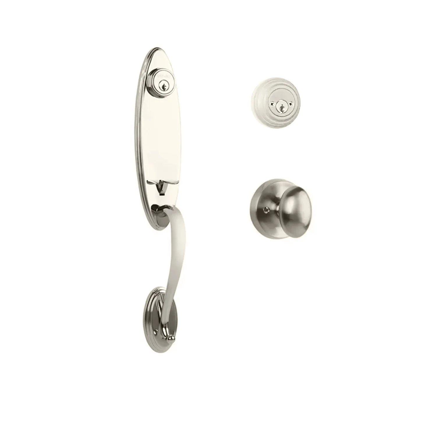 N2LOK  Loire Double Cylinder Entrance Set – Egg Knob