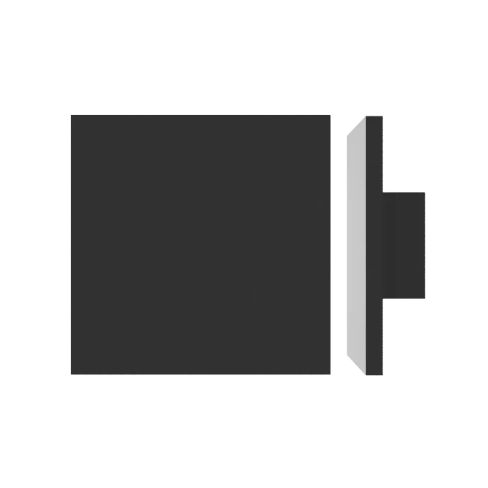 M03 Square Entrance Pull Handle, 10mm Face