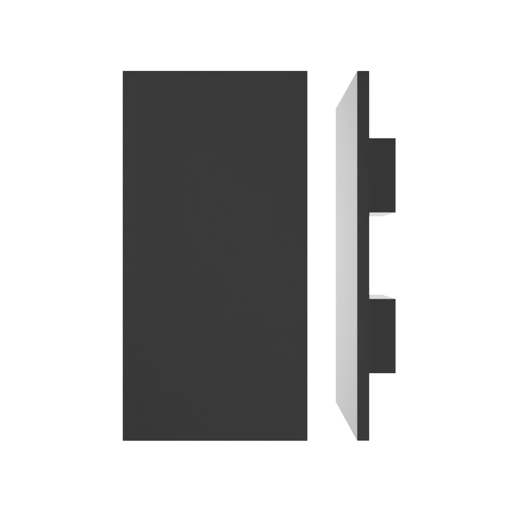 M04 Rectangular Entrance Pull Handle, 10mm Face