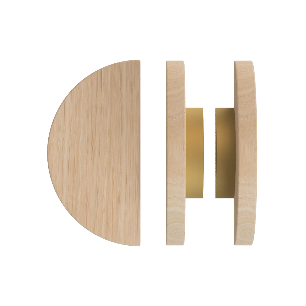 T02 Timber Pull Handle, Victorian Ash (Pair)
