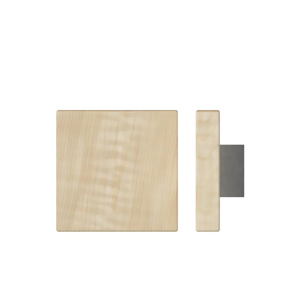 T03 Timber Pull Handle, 150mm X 150mm, American Oak (Single)