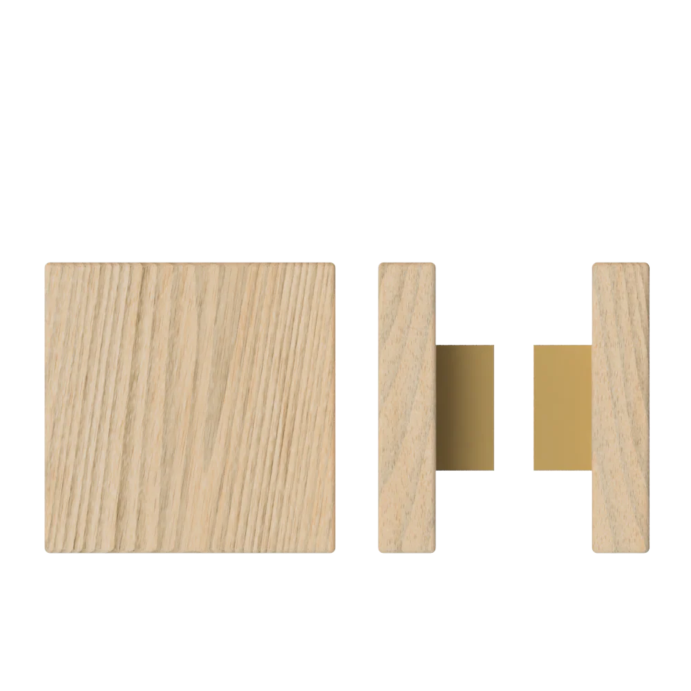 T03 Timber Pull Handle, 150mm X 150mm, Tasmanian Oak (Pair)