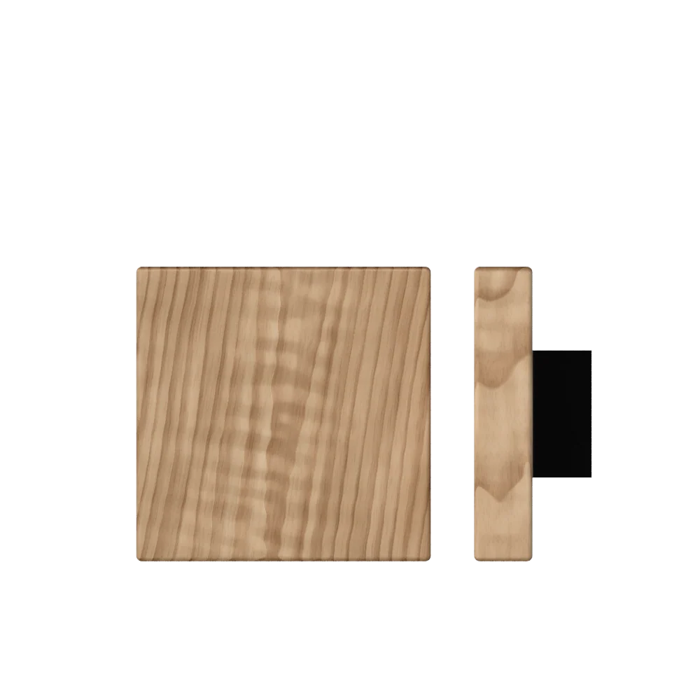 T03 Timber Pull Handle, 150mm X 150mm, American Walnut (Single)
