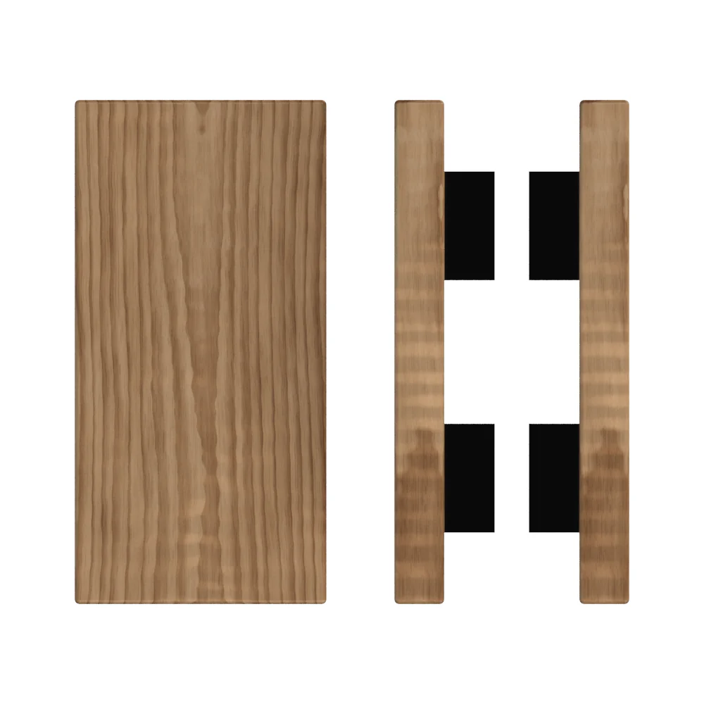 T04 Timber Pull Handle, L300mm X W150mm, American Walnut (Pair)