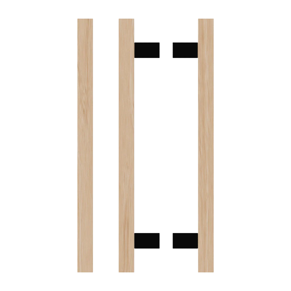 T06 Timber Pull Handle, Victorian Ash (Pair)