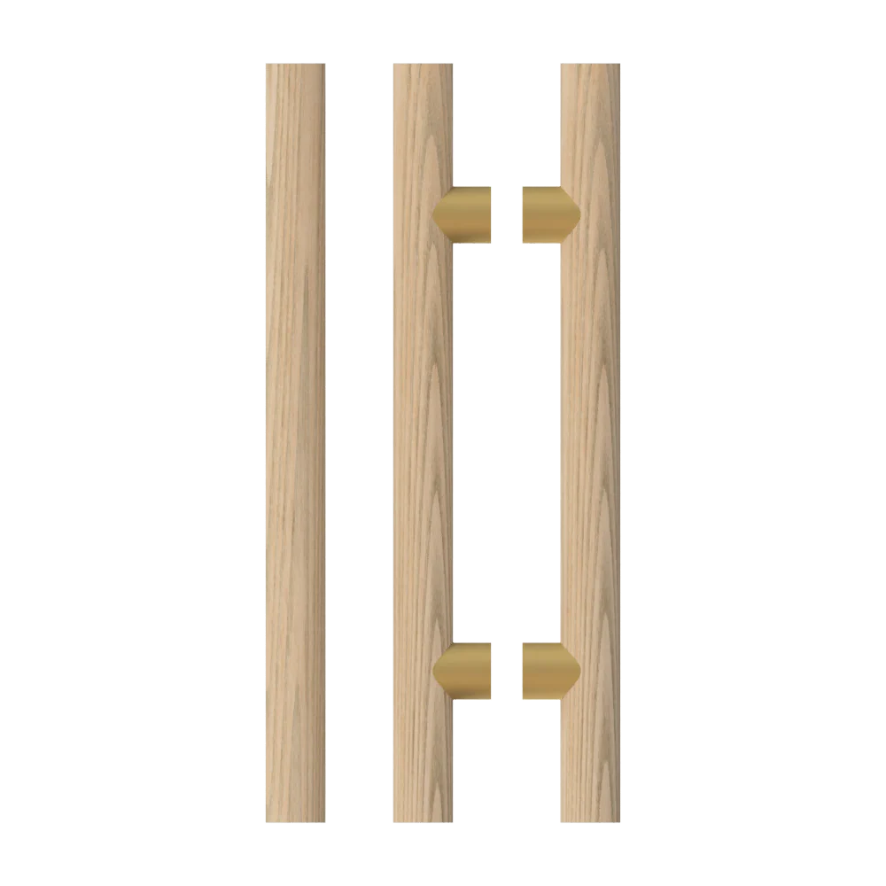 T08 Timber Pull Handle, American Oak (Pair)