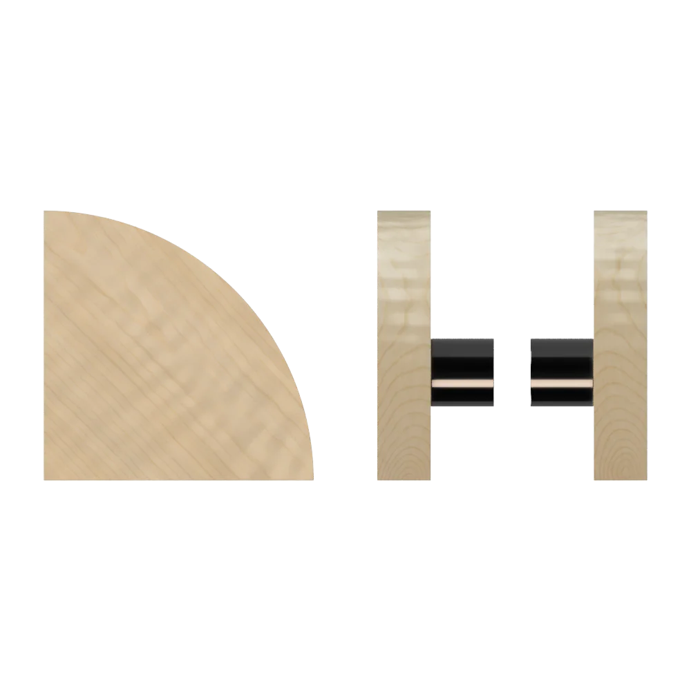 T10 Timber Pull Handle, American Oak (Pair)