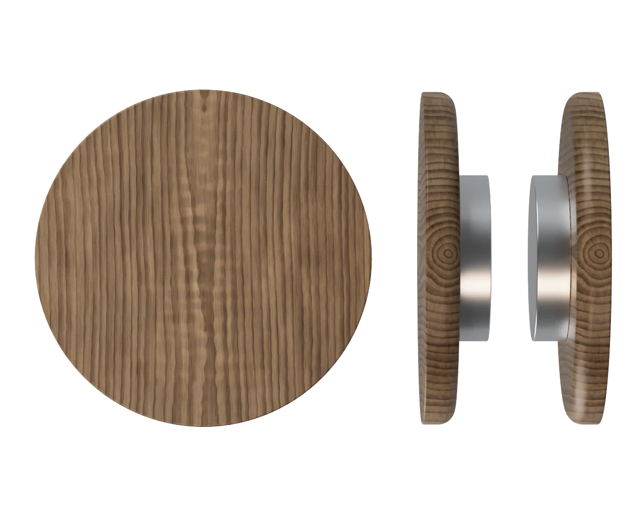 T11 Timber Pull Handle, American Walnut (Pair)