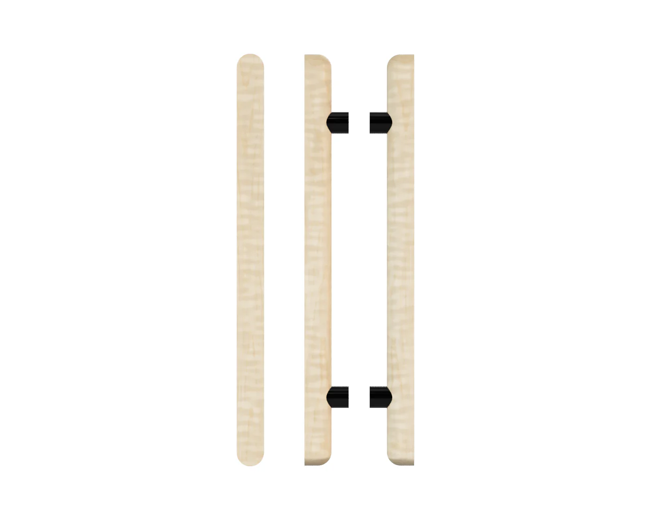 T12 Timber Pull Handle, American Oak (Pair)