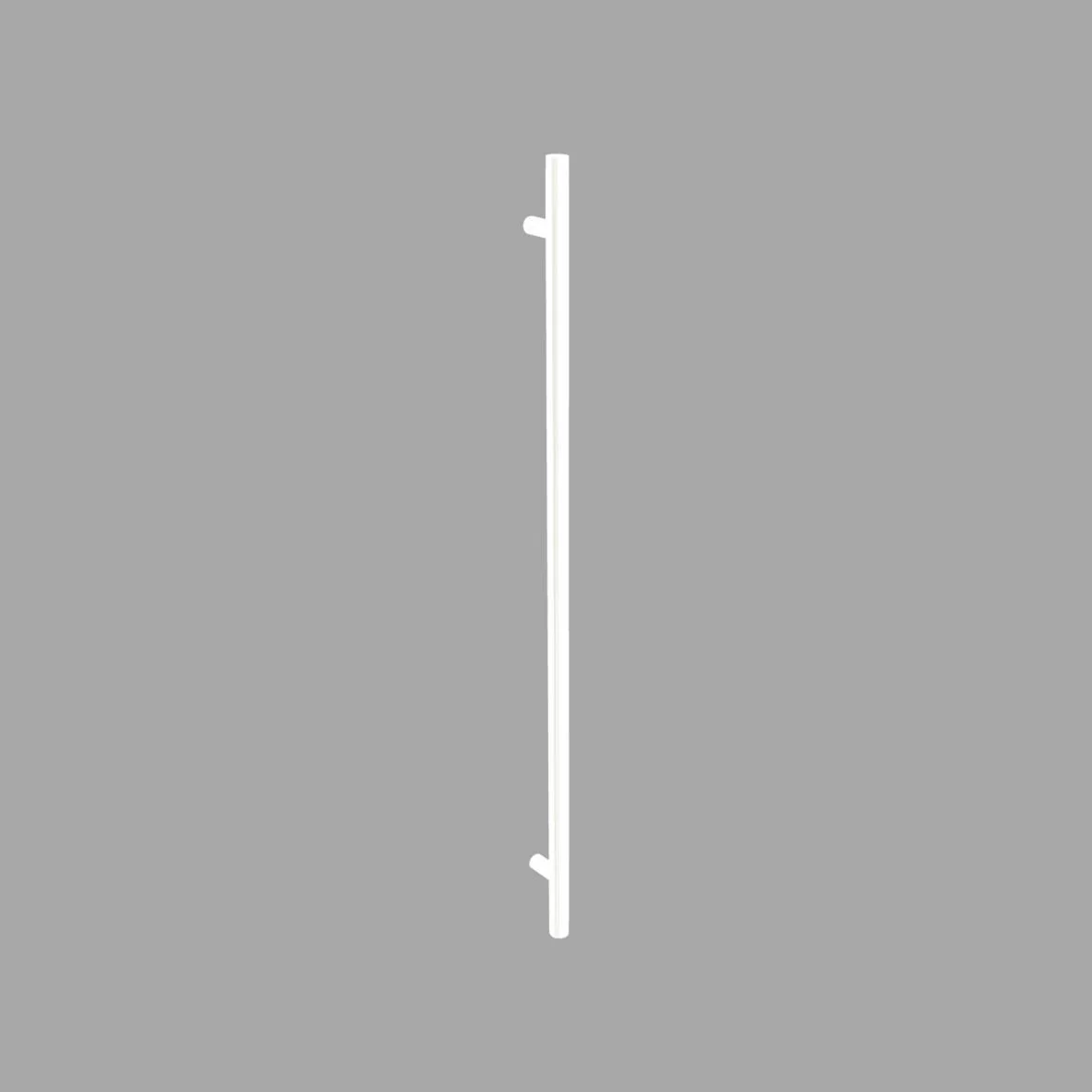 Zanda Round Profile Straight Pull Handle – White