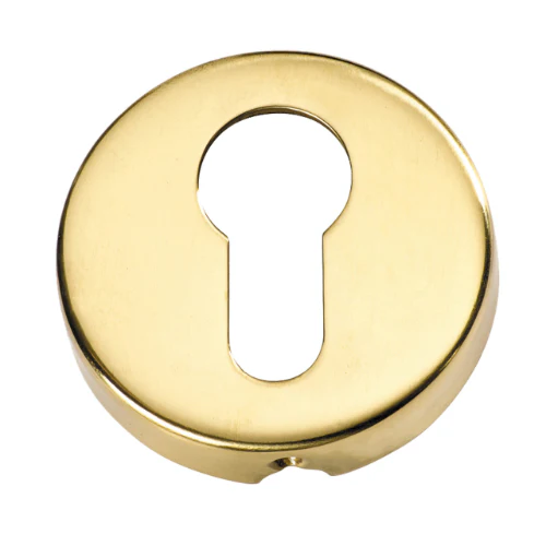 Tradco Sheet Brass Euro Escutcheon