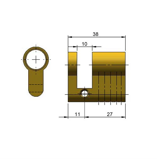 Mardeco Sliding Door Cylinder