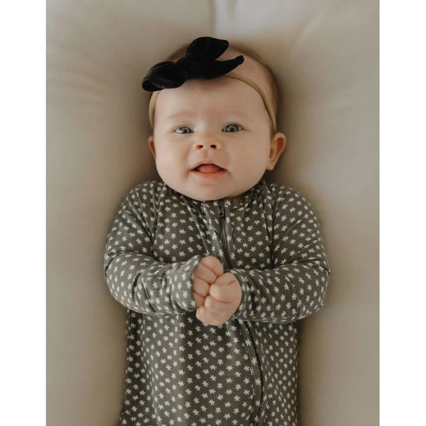 Forever French Bamboo Zip Pajamas – Green Flowers