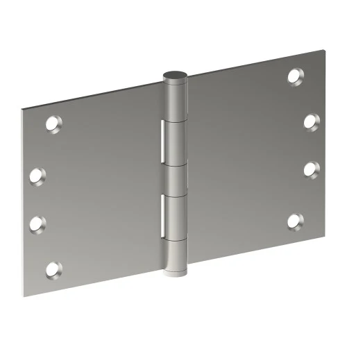 Hinge 100mm x 175mm x 3.5mm, Stainless Steel, Button Tipped, Fixed Pin (w/timber and metal thread Screws)