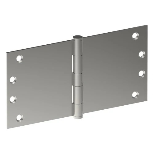 Hinge 100mm x 200mm x 3.5mm, Stainless Steel, Button Tipped, Fixed Pin (w/timber and metal thread Screws)