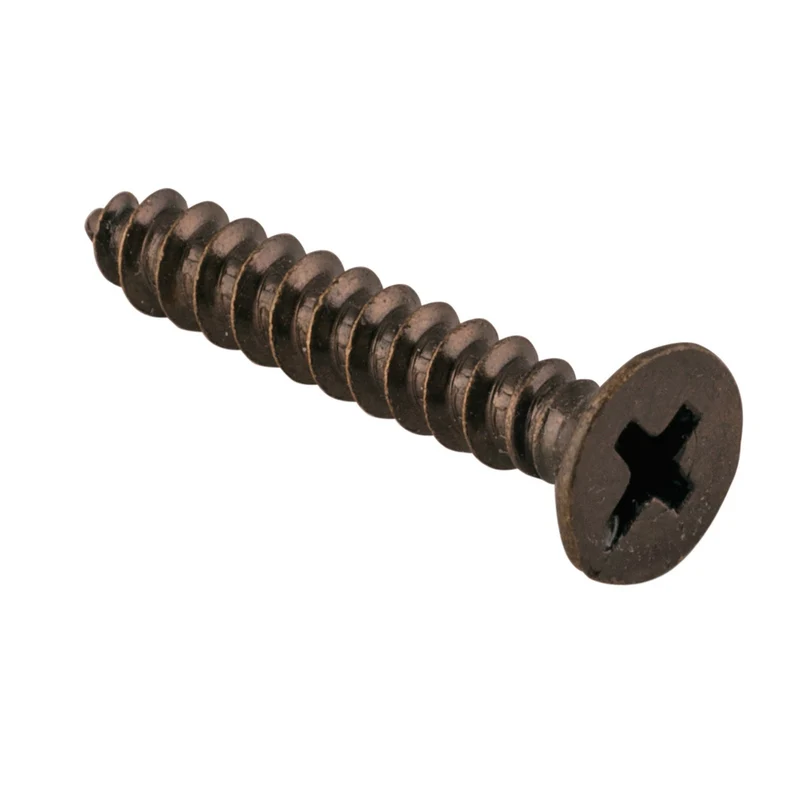 Tradco Hinge Screws- Solid Brass L25mm 8 Gauge