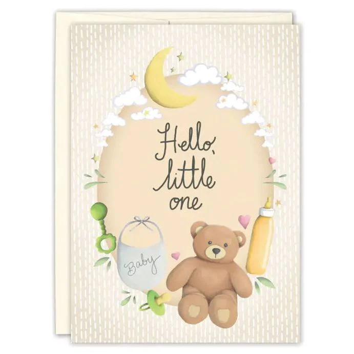 Biely & Shoaf Teddy Bear Baby Card