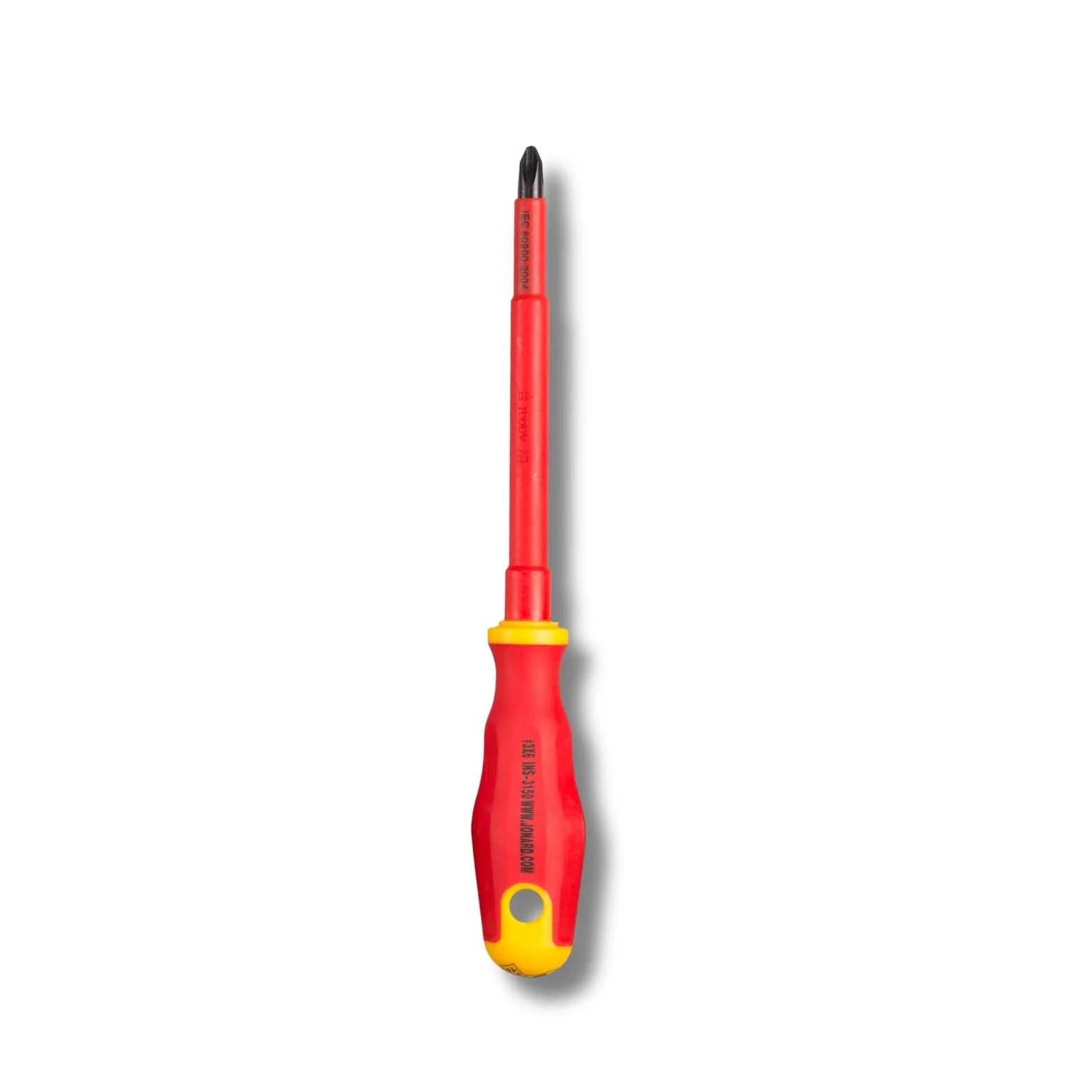 JONARD | Phillips Insulated Screwdriver, #3 x 6″ | #INS-3150