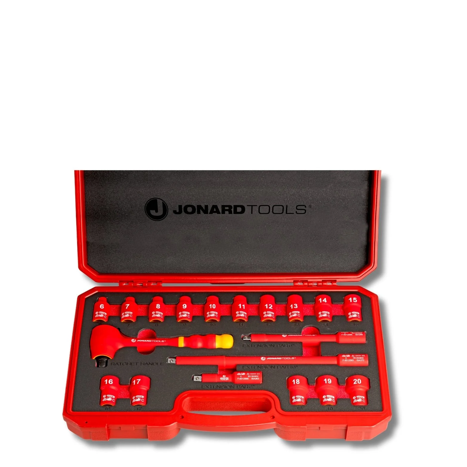JONARD | Insulated 19 Piece Metric Socket Set | #INSS-19M