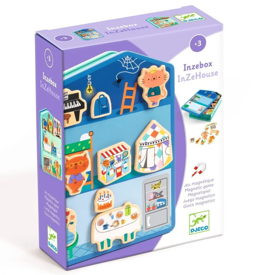 Djeco InZeHouse Wooden Magnets
