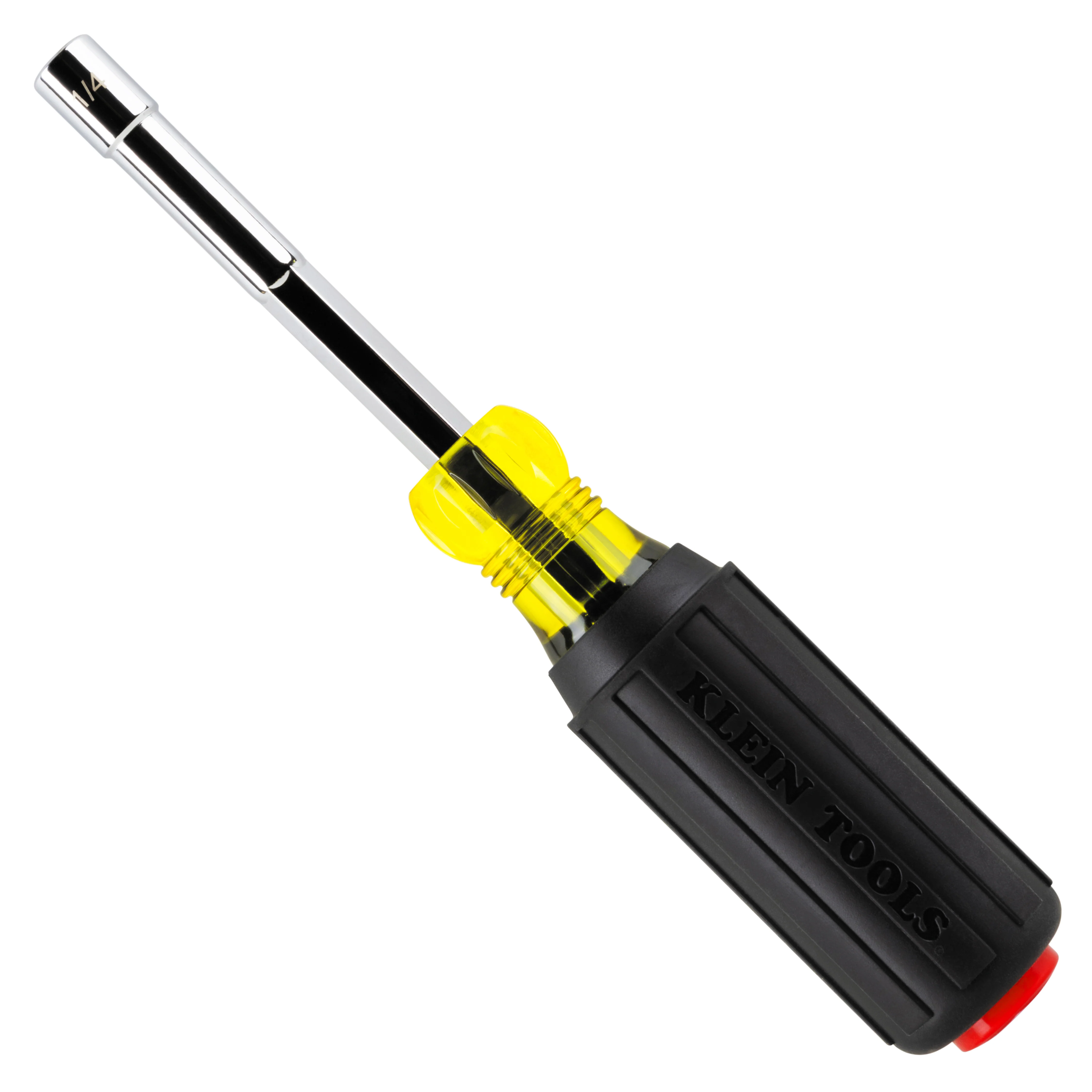 KLEIN TOOLS | Color-Coded Hollow-Shaft Heavy-Duty Nut Driver, 1/4-Inch | #65414