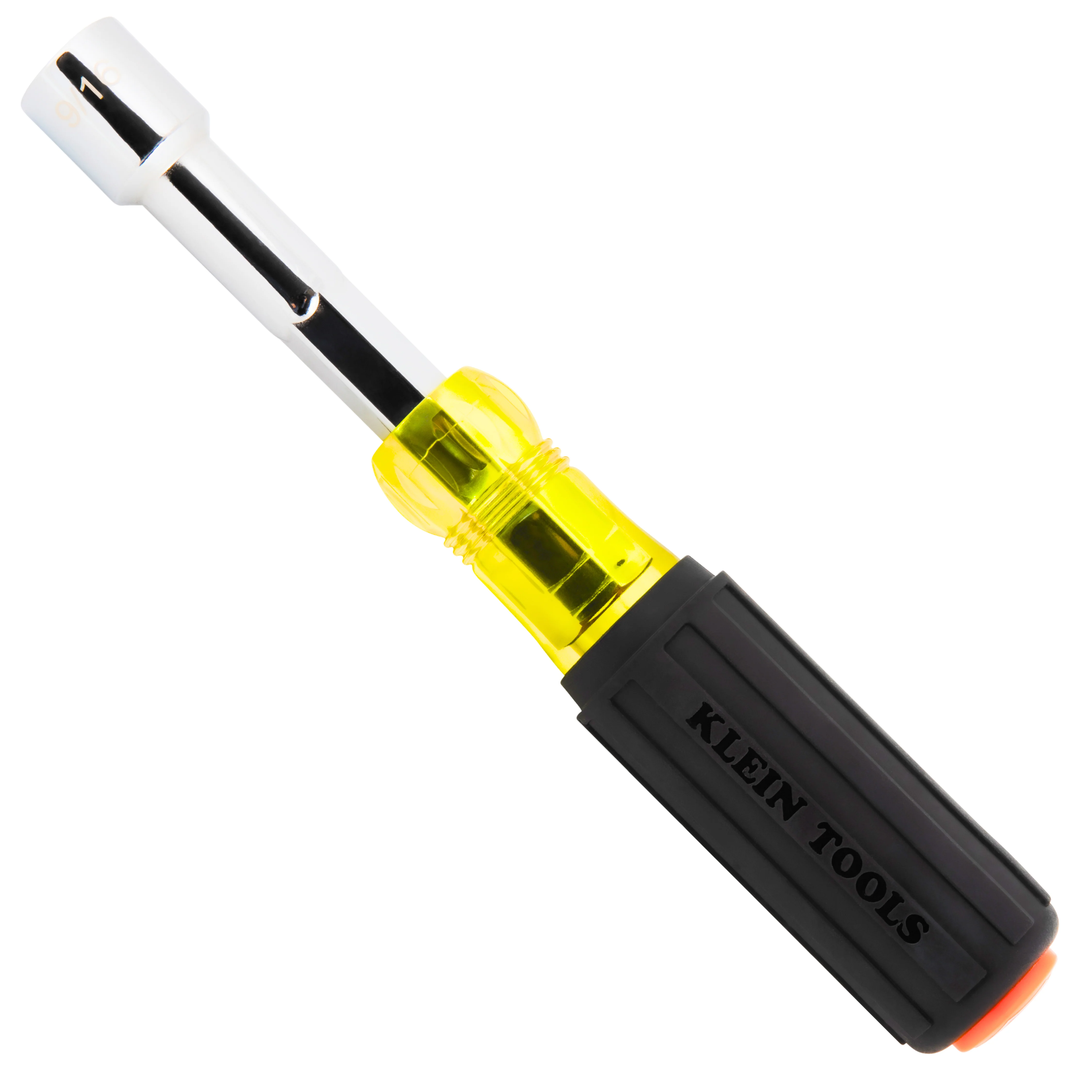 KLEIN TOOLS | Color-Coded Hollow-Shaft Heavy-Duty Nut Driver, 9/16-Inch | #654916