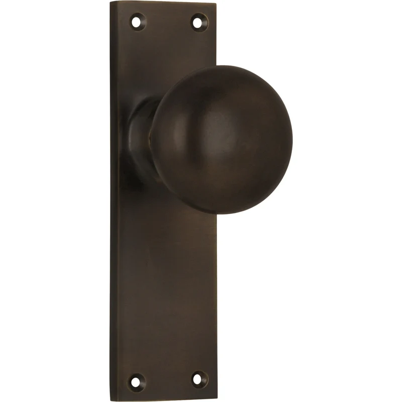 Tradco Victorian Knob on Long Backplate (Pair)