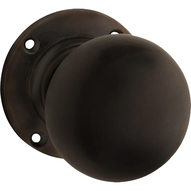 Tradco Victorian Knob on Round Rose (Pair)
