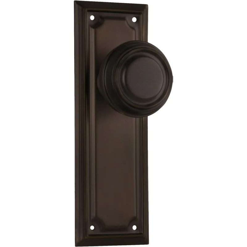 Tradco Edwardian Knob on Long Backplate (Pair)