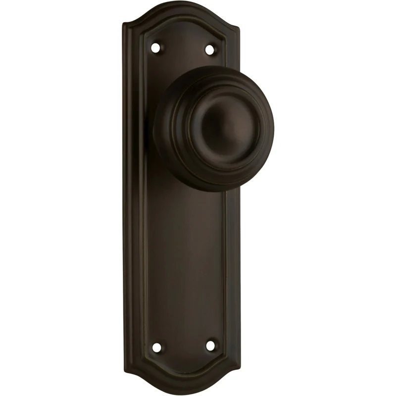 Tradco Kensington Knob on Long Backplate (Pair)