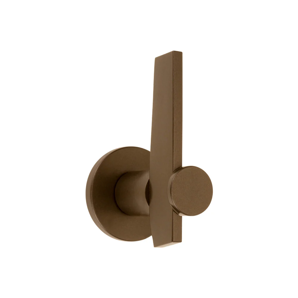 Formani TENSE Fixed Front Door Knob on Round Rose (Pair)