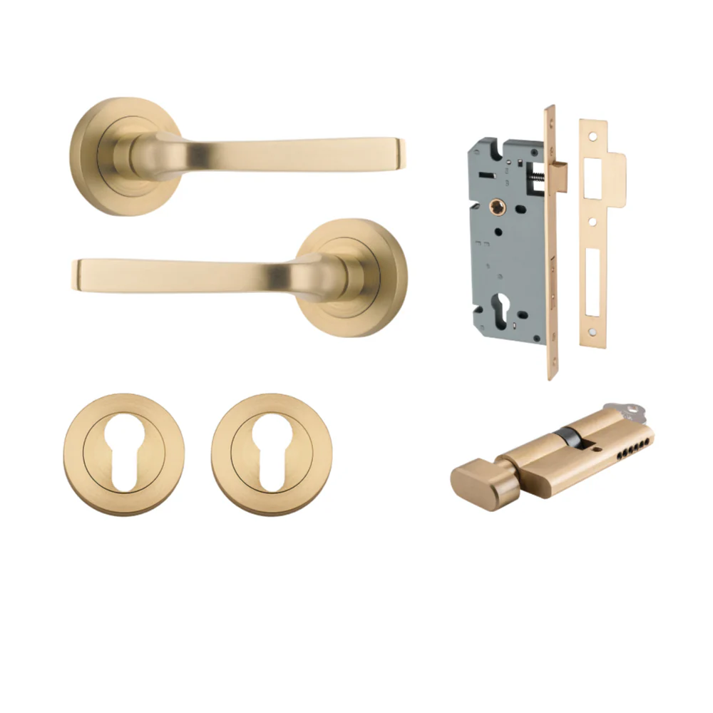 Iver Annecy Lever on Round Rose (Pair)